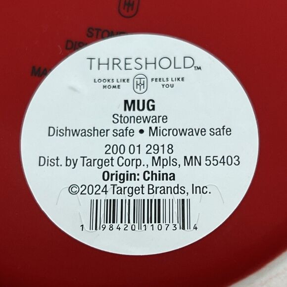 You Are Beautiful 16oz Stoneware Coffee Mug Red Roses Threshold Plant Lover Gift - Picture 10 of 10